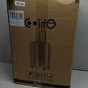 Coolife Luggage PC+ABS Hardshell Suitcase with TSA Lock, Spinner Checked Lightweight (white, M(24IN))