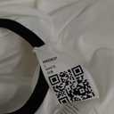 Fisoew Women's Workout Tennis Dress with Built-in Bra & Shorts Pockets Sleeveless Crewneck Golf Athletic Mini Dresses (Large, White)