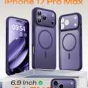 TOCOL for iPhone 17 Pro Max Case, Compatible with Magsafe Charger, Full Camera Protection, Translucent Matte for iPhone 17 Pro Max Phone Case 6.9 inch (Midnight Purple)