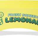 Foxtell Lemonade Stand Tablecloth, 6FT Polyester Stretch Table Cover with Fresh Squeezed Lemonade Print, Waterproof Table Cover for Lemonade Stands, Summer Parties & Farmers Markets