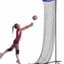 Volleyball Setter Trainer Net Volleyball Training Equipment Practice Equipment Net Angle and Height Adjustment for Indoor and Outdoor Setter Practice