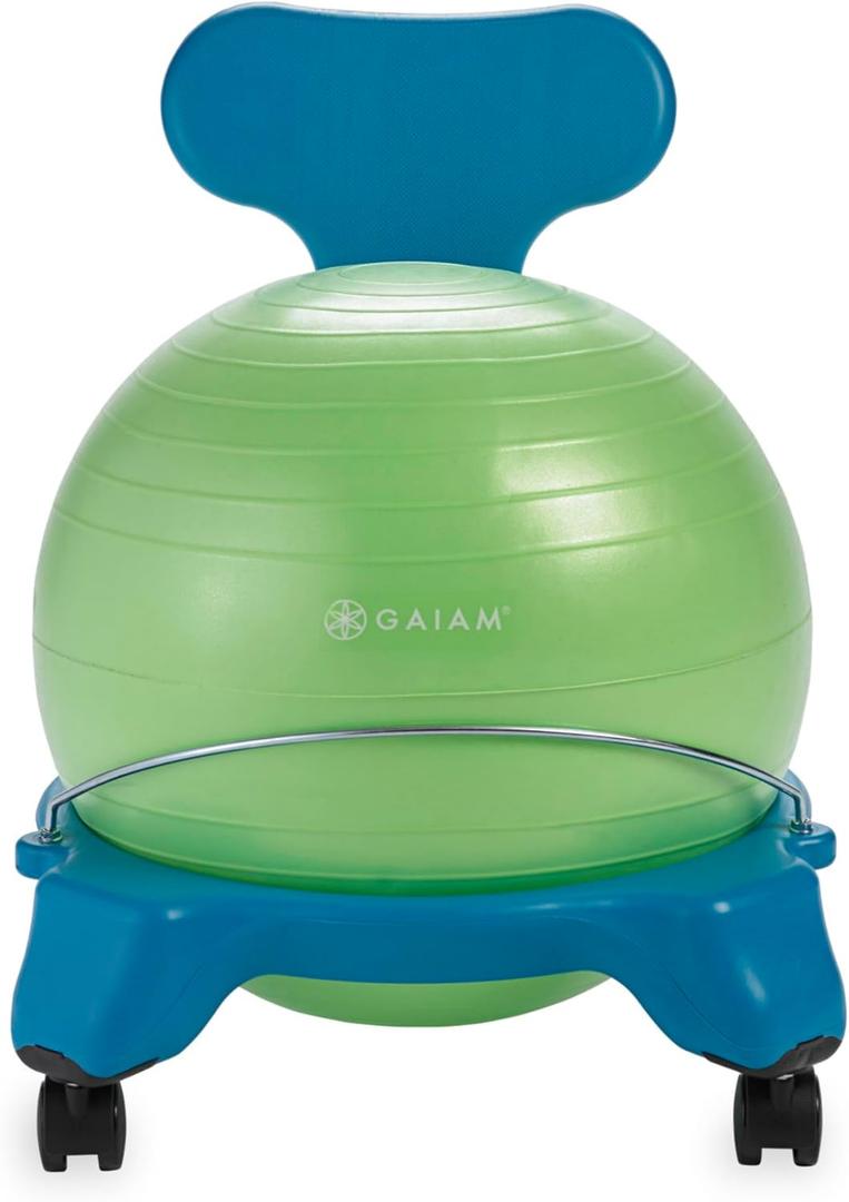 Kids Classic Balance Ball Chair (Blue/Green)