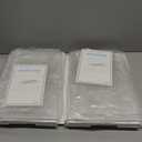 2 Pack Clear Shoe Boxes - Stackable Sneaker Display Case with Sliding Tray and Door, Large Shoe Containers Up to Fit Size 14, Plastic Shoe Storage Box, Great Hat Organizer for Baseball Caps