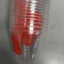 Dandat 80 Pcs Disposable Halloween Cups Plastic Clear Cups Halloween Party Happy Supplies for Liquor Coffee Juice Soda Beer Beverage (Classic Style,9 oz)