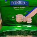 FitRight Ultra Adult Diapers, Disposable Incontinence Briefs, Leak-Proof Diaper, Absorbent Briefs For Men and Women, Maximum Protection, Small, 20 32 in, 20 briefs per bag, 80 briefs per case (White, S)