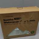 2-Pack Waterproof Crib Sheets for Boys, Girls - 52x28 Fitted Organic Cotton Baby Crib Sheets, Toddler Mattress Protector Cover, Washable, Soft & Durable Baby Bedding Essentials (KeaSafari)