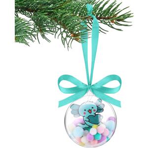 Syhood Axolotl Christmas Ornament Gift Personalized Acrylic Cute Axolotl Craft Christmas Tree Hanging Ornament Holiday Animal Keepsake Party Decoration Xmas Party Decor Gift for Reptile Lovers(Blue)