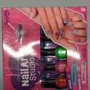 Nail Art Studio for Girls - Birthday Gift - Nail Polish Kit for Kids Ages 7-12 Years Old - Girl Gifts Ideas - Gift Set - Girly Stuff - Polish, Pens, Glitter, Stickers, Gems, Filer - 8 9 10 11 12 Year