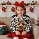 Xpyiqun Sweatshirt for Girls 1-8 Y Ruffle Pullover Top Casual Long Sleeve Shirt Kids Crewneck Sweater Streewear