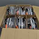 12 Pack Black 5/6 Inch LED Can Lights with Night Light, 5CCT Retrofit Recessed Lighting Selectable 2700K-6000K Dimmable, 12W=75W, 1200LM Downlight with Metal Smooth Trim-ETL and Energy Star (5CCT+NT-BK)