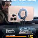 TORRAS Magnetic Shockproof for iPhone 16 Pro Max Case, [4X Military-Grade Protection] [Compatible with MagSafe] Translucent Desert Titanium White | Magnetic, Shockproof, Translucent