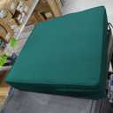 Comfort Classics 21W x 48L x 2H Hinge at 27" Sunbrella Outdoor Horizontal Quilt Chair Cushion in Palm Inc.
