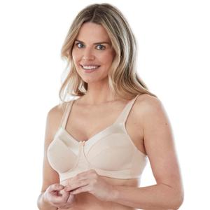 Bestform Womens 5006715 Satin Trim Wireless Cotton Bra with Unlined Cups(44C)