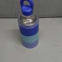 Boon Triful Baby Formula Dispenser On The Go - Insulated Stainless Steel Formula Containers with Stacking Design - Baby Bottle-Feeding Supplies for Travel, Camping, 8 oz, Blue