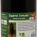 Songbird Essentials Squirrel Defeater Cylinder Pole Baffle, 6 Inch Diameter, 15 Inches High