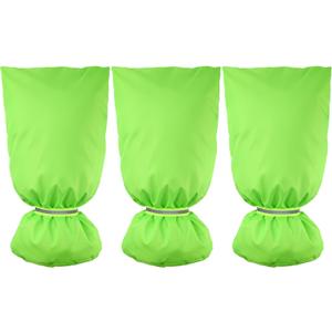 3 Pack Green Outdoor Faucet Covers for Winter Insulated Freeze Protection 27.9" x 14.9" Hose Bib Covers for Winter Reusable Thicker Waterproof Insulated Spigot Cover with Reflective Strips