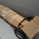 POWERTEC Portable Miter Saw Stand w/ Quick-release Mounting Brackets, 330Lbs Load Capacity, 8" Wheels and 3-Prong Tripple Outlets, Folding Design for Easy Storage in Garage - Orange (MT4000V) (1PK)