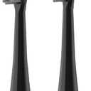 Flossing Toothbrush Head Replacement, Compatible with Water-pik Sonic Fusion / 2.0 SF-01, SF-02, SF03 & SF-04 Tooth-Brush and Water Flosser Combo Brush Heads (Full, Black(3Packs))