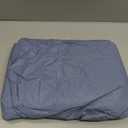 NLMUVW Round Fitted Vinyl Tablecloth with Elastic Edge 100% Waterproof Oil Proof PVC Table Cloth Wipe Clean Table Cover for Indoor and Outdoor, Denim Blue, 45"- 56"