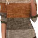 Zeagoo Long Sleeve Shirts for Women Fall V Neck Tops Casual Dressy Blouse Boho Tunic Business Work Clothes School Outfit (XL)