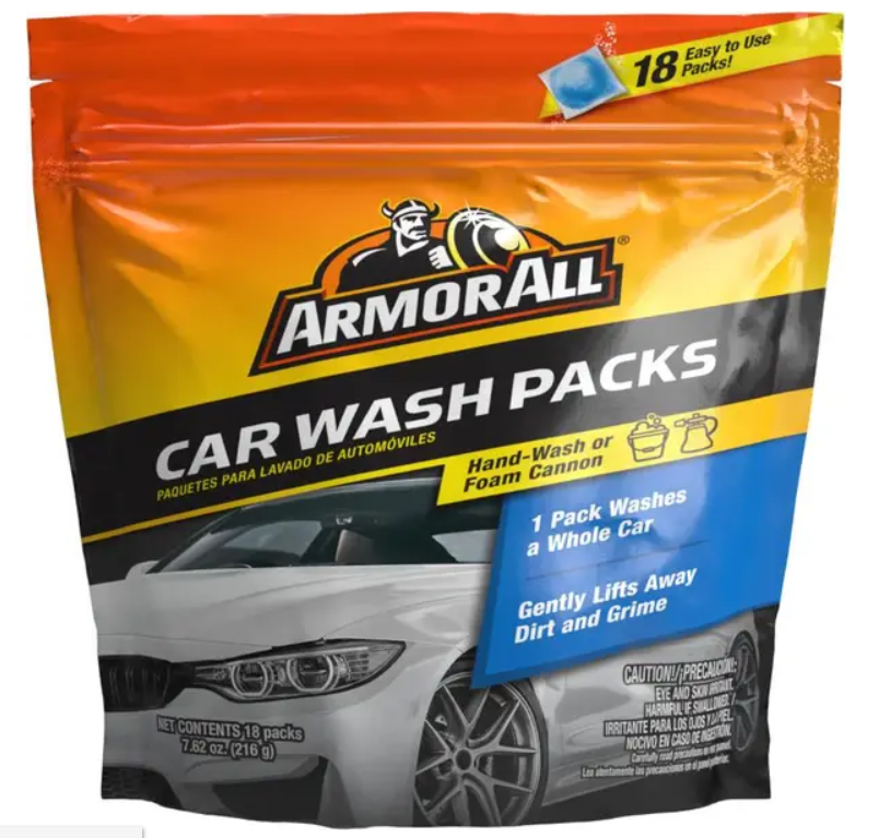 Armor All Car Wash Packs, 18 Count