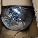 12" Disco Ball with Motor and Light 6-12RPM Rotator and RGB Spotlight for Party DJ Bands Dance Club Bar Wedding Event Studio Holiday Decor