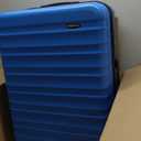 Amazon Basics 30" Hardside Large Checked Luggage, Expandable For Up to 15% More Space, With Scratch-Resistant Surface, Four Multi-directional Wheels, Telescoping Handle, Light Blue