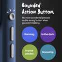 TineeOwl Case for iPhone 17 Pro MagSafe Compatible, Aluminum Buttons, Camera Control & Rounded Action Button, Slim Textured TPU, Minimalist DuneX Series Navy Blue