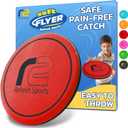 Soft Flying Disc for Kids: Beach Soft Disc - Durable Design Floats On Water - Beach Toys, Pool Toys & Game for Adults Outdoor Fun Camping Games - Boy Gifts & Girls Ages 5 6 7 8 9 10 11 12 13 + (Red)
