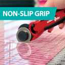 Creative Grids Stripology XL Slotted Quilting Ruler - CGRGE1XL Made in USA, 17-3/4in x 22in, Non-Slip Grip Extra Large Acrylic Fabric Strip Cutting, Sewing, Crafting, Patchwork Ruler & Template