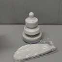 17IN Socket Fan Light with Remote Control & Socket Extenders, E26/E27 Base, 5 Blades Screw Fan with 20W Dimmable Light Bulb for Bathroom Kitchen Bedroom