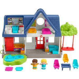 Fisher-Price HCJ46 Little People Playhouse, Educational Game for Toddlers and Preschoolers, Ages 1-5, German