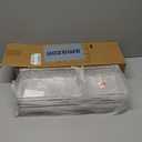 Criusia 6 Pcs Large Size Clear Drawer Organizer Set, Acrylic Non Slip Non Cracking Kitchen Drawer Storage Tray Divider, Multifunctional Storage for Cosmetics, Bathroom, Tools, Kitchen and Office