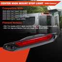 LK4Z13A613D Third Brake Light Assembly Center High Mount Stop Light with camera Compatible with Ford Transit 150, 250, 350 (SRW) 2020-2025 3rd Brake Light Replace NK4Z-13A613-K NK4Z-13A613-A
