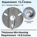 5" LED Ceiling Fan Light Kit Replacement, 18W Universal Retrofit Light for Flush Mount Fans, 3-Color Adjustable, Farmhouse Style, Energy Efficient, Easy DIY Installation for Old Lighting Fixtures