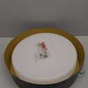 BrightHome Flush Mount LED Ceiling Light, 13in 2400LM 25W, 3 Color (3000K, 4000K, 5000K) Dimmable Black Gold Modern Lamp for Bedroom, Bathroom, Hallway, Kitchen