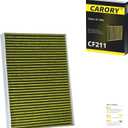 CARORY Cabin Air Filter w/Activated Carbon for Audi Q5 (2018-2025), A4 (2017-2023), RS5 (2018-2025), A5 (2018-2023), A6 (2023), Q7 (2017-2025), S4 (2018-2025), Porsche Cayenne, OE# 4M0-819-439, CF211