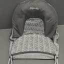 Ingenuity Foldaway 2-Position Baby Bath Seat, Adjustable Support for Sink or Bathtub, Ages 0-6 Months up to 20 Pounds, Machine-Washable Sling (Gray Swirls)