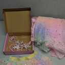 Princess Dress Up for Girls, Unicorn Light up Princess Cape Princess Dress Costume Crown Gift for Girls 3 4 5 6