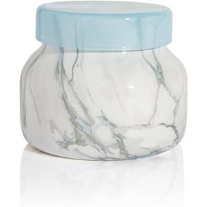 Capri Blue Modern Marble Jar Candles - Luxury Scented Candles for Home - Long Lasting Soy Wax Blend - Scented Home Decor Gifts - Blue Jean (8 oz)