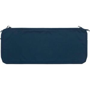 Magpie Fabrics Patio Bench Loveseat Cushion Covers (Replacement Cover only, No Insert!), Waterproof Fade Resistant Swing Cushion Slipcover with Ties(48x18x3 Inch, Navy)