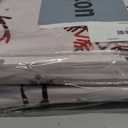 Christmas Duvet Cover King, Soft Brushed Microfiber Comforter Cover Sets, Reindeer Printed Holiday Theme Bedroom Decorative Bedding (King Size, Red Plaid Deer)