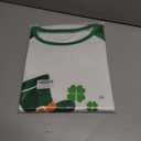 TMSD Women's Mardi Gras St Patrick's Day Sweatshirt Raglan Sleeve Crew Neck Top, XXL