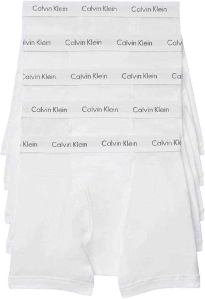 Calvin Klein Men's Cotton Classics 5-Pack Boxer Brief Large