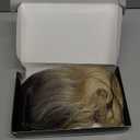 Dark Root to Blonde Wig with Bangs Short Wavy Wigs for Women Ombre Blonde Curly Shoulder Length Bob Wig Synthetic Fiber Wigs for Cosplay Daily Party Use (12 inches)