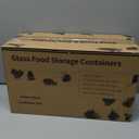 Skroam 5-Packs 36OZ Glass Food Storage Containers with Lids Airtight, Glass Meal Prep Container for Lunch, Pantry Organizers and Storage, Glass Lunch Boxes for Freezer to Oven Safe, Leak Proof