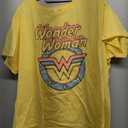 Popfunk Classic Wonder Woman Mother's Day Officially Licensed Womens Premium Cotton Short Sleeve Graphic T-Shirt & Stickers (XX-Large, Banana)