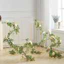 Fullvaseer 31.5inch Wedding Centerpieces for Tables,5pcs Gold Centerpieces,Tall Column Geometric Floral Vase for Birthday Party Event Table Decoration