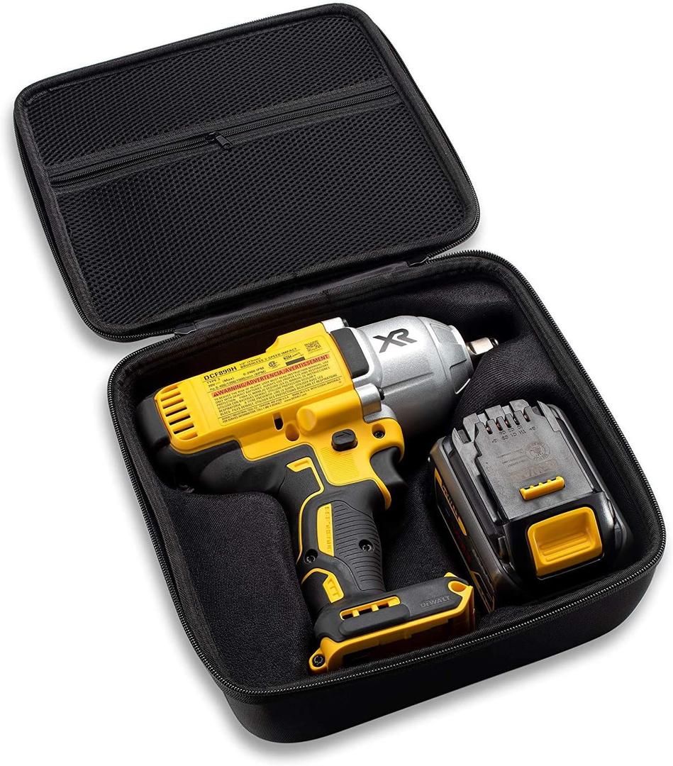 Caseling Hard Case Fits DeWalt DCF899HB, DCF899B, DCF899P1 20V MAX XR 1/2" High Torque Impact Wrench - EVA Protective Travel Storage Holder (Case Only), Black