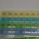 BUG HULL Monthly Pill Organizer, Moisture-Proof Large 28 Days Pill Box with Removable 4 Weeks Pill Case Rows, Medicine Pill Organizer, Travel Pills Organizer with One Month Pill Container for Vitamin (Green)